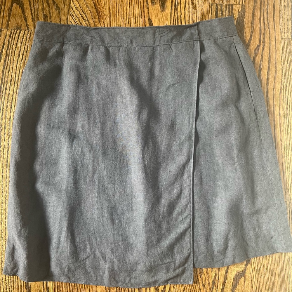 Classiques Entier grey faux wrap skirt 14